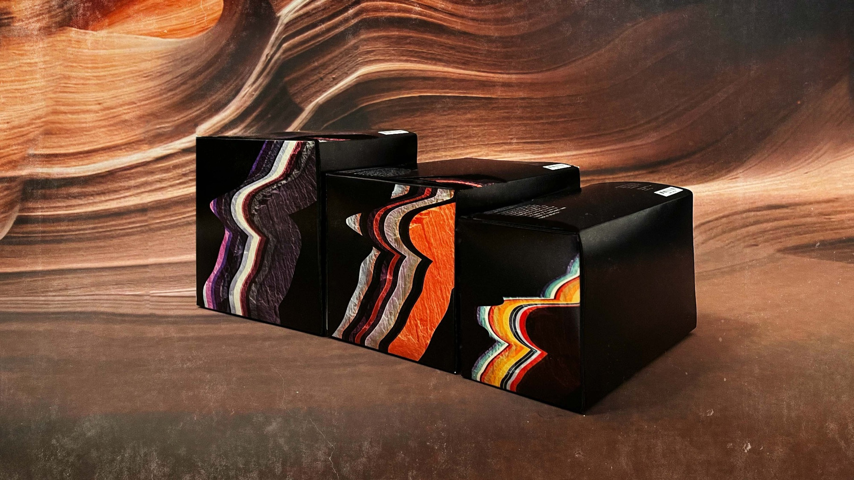 Layers is a customizable beauty company. Drawing from the visual vernacular of both soil layers and skin layers, each box pattern is uniquely generated based on the customer’s personalized formula.

A custom algorithm was created to map each user’s data into a Bézier curve, generating a one-of-a-kind layered design. The width of each layer reflects the proportion of organic ingredients in the product, while the curves themselves are derived from the user's name, translated through ASCII code. The grid design on the box adapts responsively to the size of the package. Multiple color options are available, allowing for variety across different product lines.
